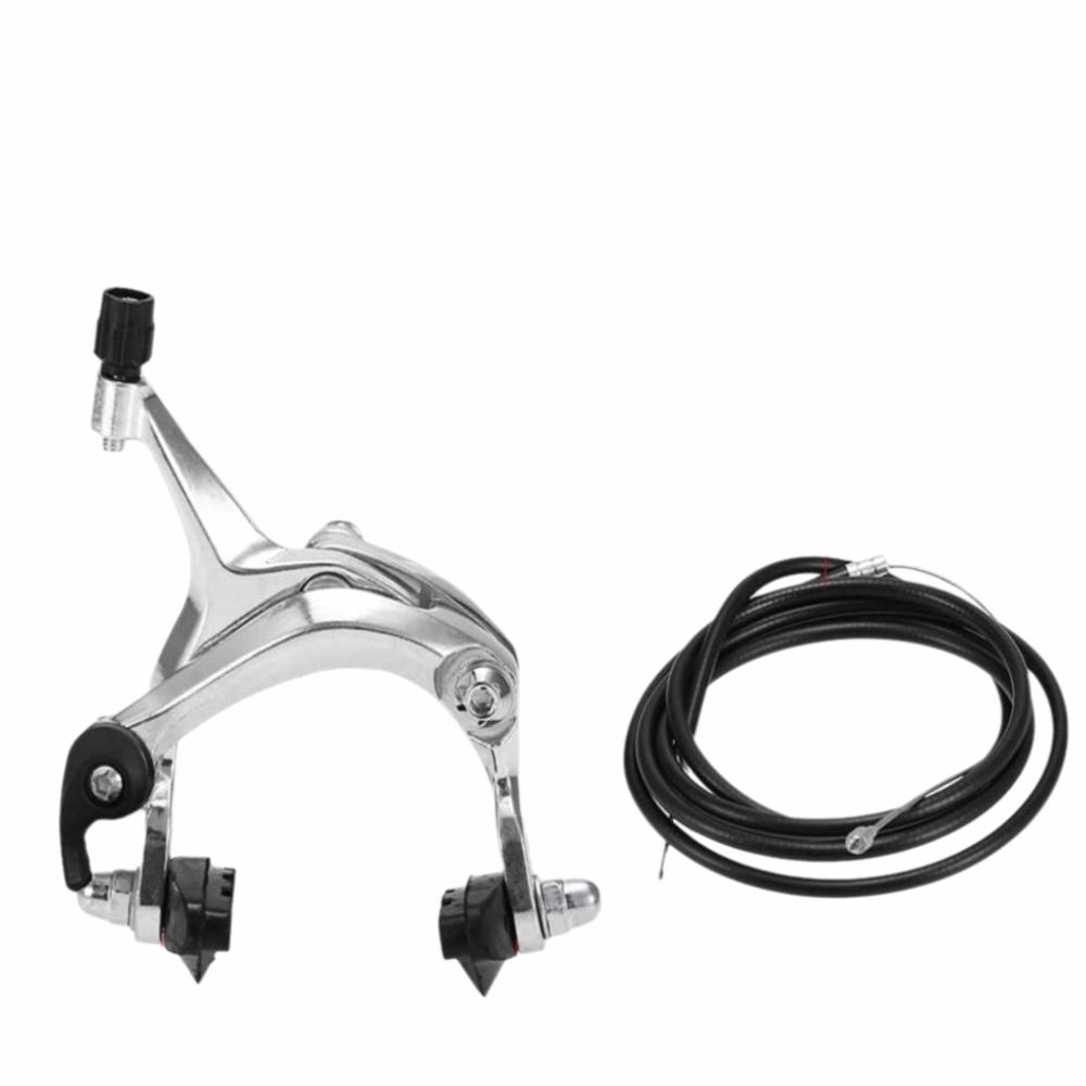 Easy Installation Bicycle Caliper Brake Set Silver C Brake Caliper Bike Brake Kit Bike Repair
