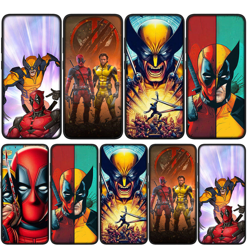 Cover for iPhone 17 16 15 Xiaomi Poco Redmi Note 14 13 12 8 Pro Max 9 16e Samsung Galaxy S25 S24 S23 OPPO Huawei Wolverine Cartoon Deadpool Phone Case