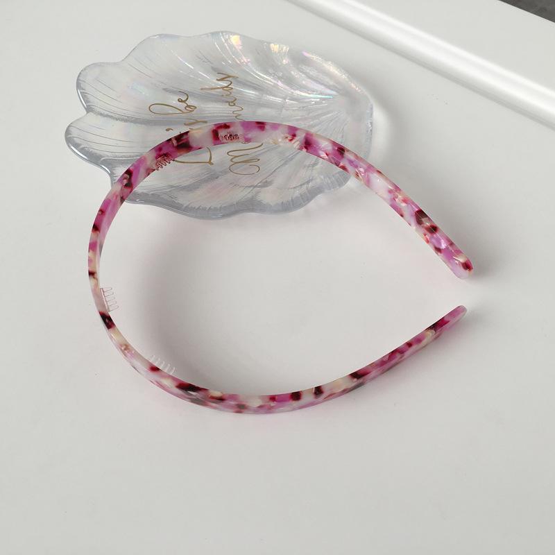 Neuer Acetatplatten-Kopfschmuck Temperament Einfache Haaraccessoires Mädchen Stirnband Schildpatt Klein Frisch Weiblich Stirnband Erwachsene