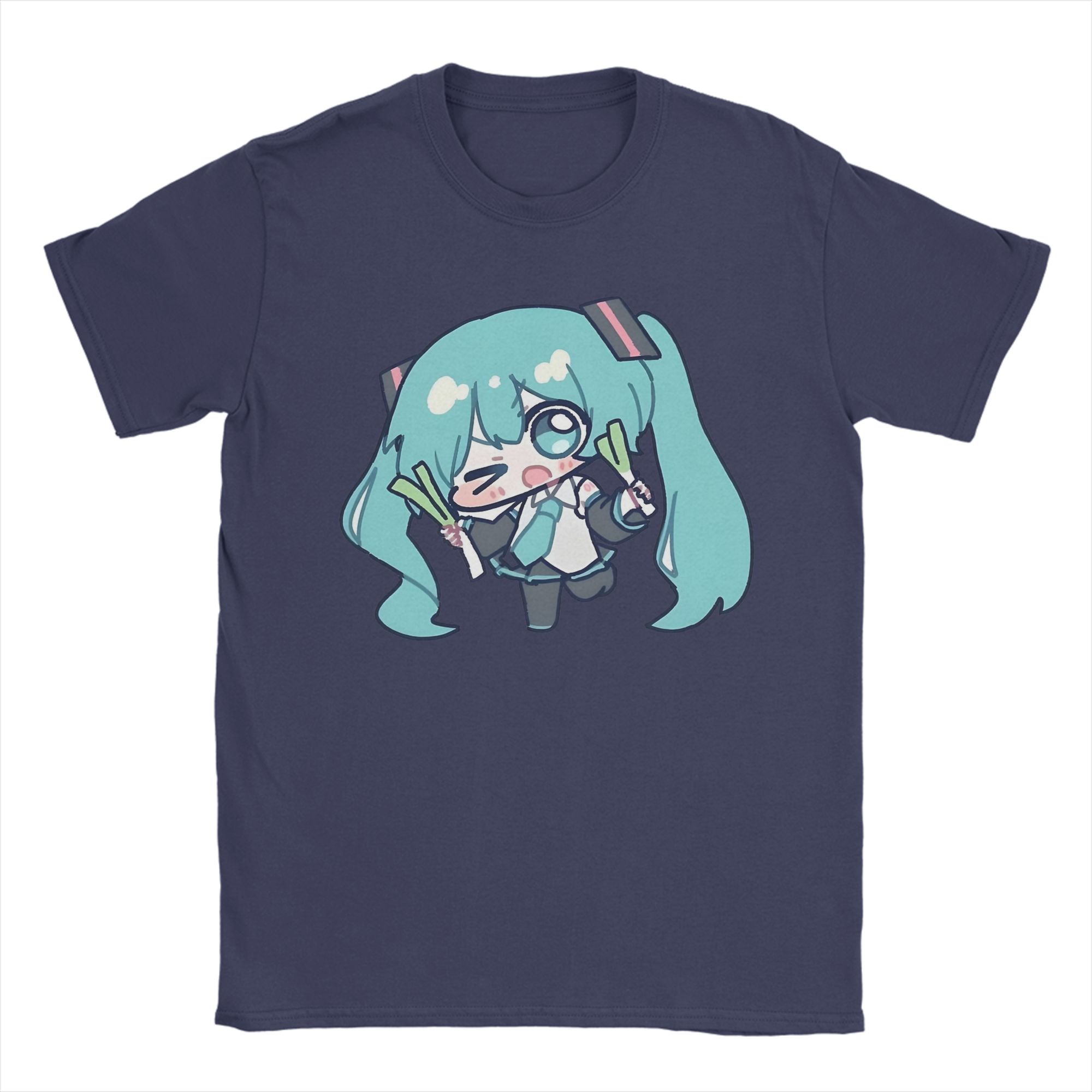 

Hatsunes Mikus vocaloid TShirts for Men Casual Cotton Tee Shirt Round Collar Short Sleeve T Shirts Summer Clothing 2XL