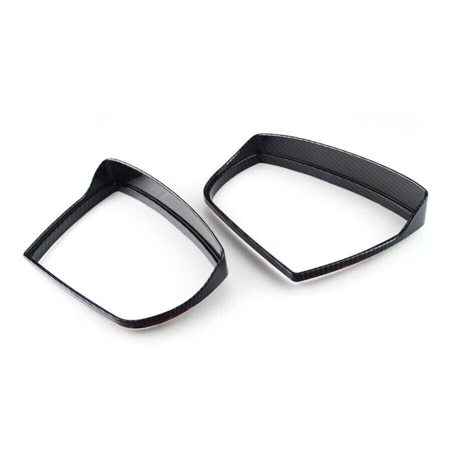 For Ford Escape Kuga 2013-2019 Carbon Fiber Side Mirror Rain Eyebrow Cover Trim