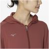 Mizuno Stretch Smooth Training Hoodie with UV Marsala Wine Women's Protection, 32MCB870,
