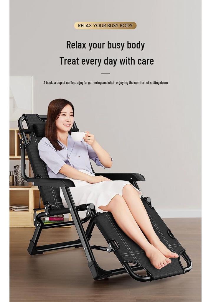 Portable Folding Lounge Chair Recliner for Adults - Versatile Beach and Nap Chair with Adjustable Backrest