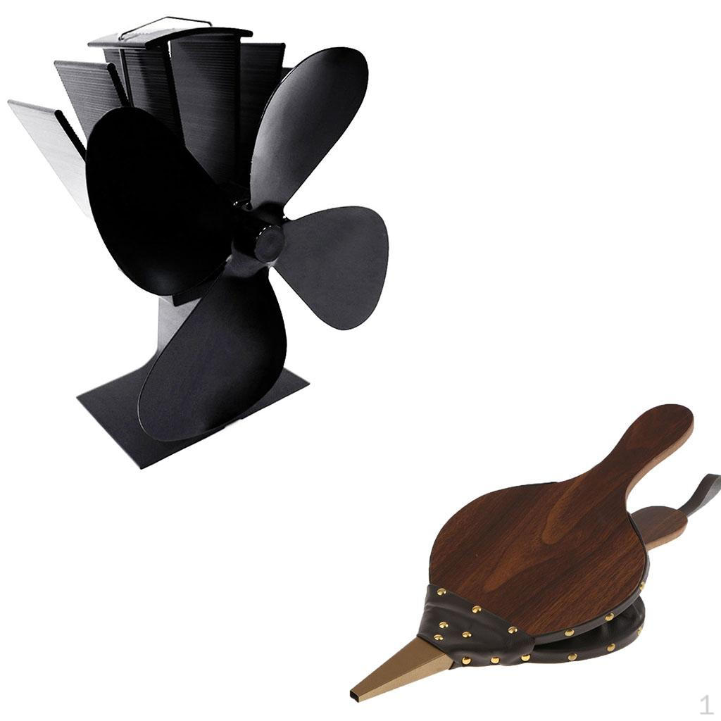 

Wooden BBQ Camping Hand Bellows And Powered Fireplace Stove Fan