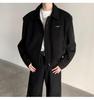 Men's American Style Short Jacket: Trendy Korean Ins Street Fashion, High-Class Zipper Lapel for Spring & Autumn