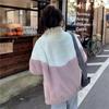 Women's Autumn  Winter Fashion Trend Fleece Lined Thickened Warm Half High Collar Coat
