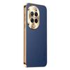 Leather Texture Lichee Pattern Plating Cover For Huawei Nova 14 Ultra 13 12 11 10 8 7 Pro Shockproof Protection Case Bumper