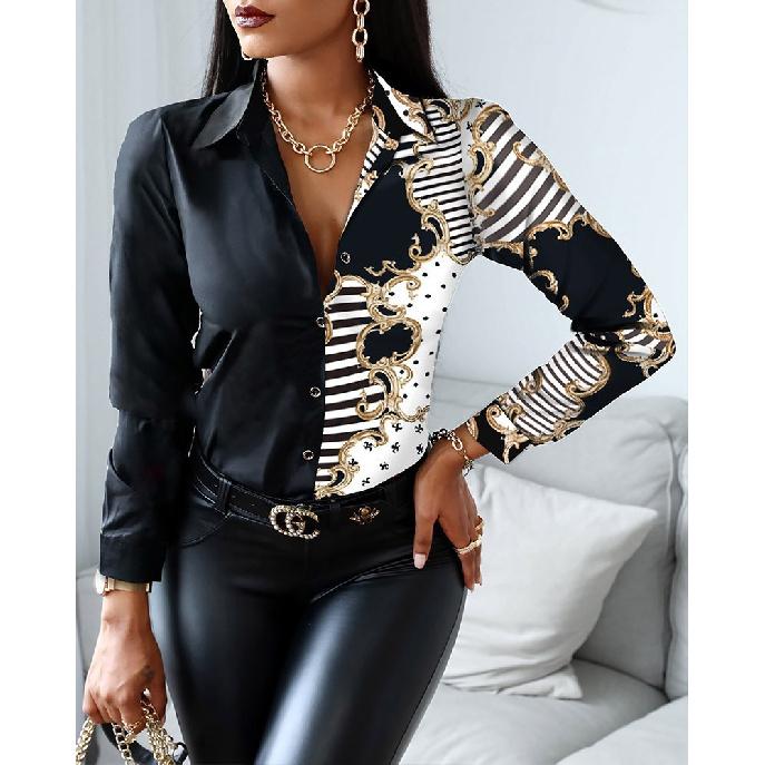 Spring And Autumn New Women'S Versatile Long Sleeve Daily Business Commuter Elegant Comfort Sexy Bottom Shirt Top