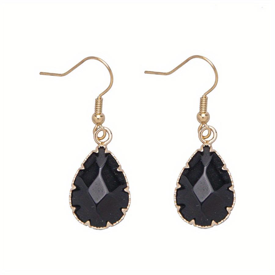 

Natural Stone Faceted Amethysts Pendants Water drop shape Charms for Jewelry Making Diy earring necklace accessories Size14x22mm
