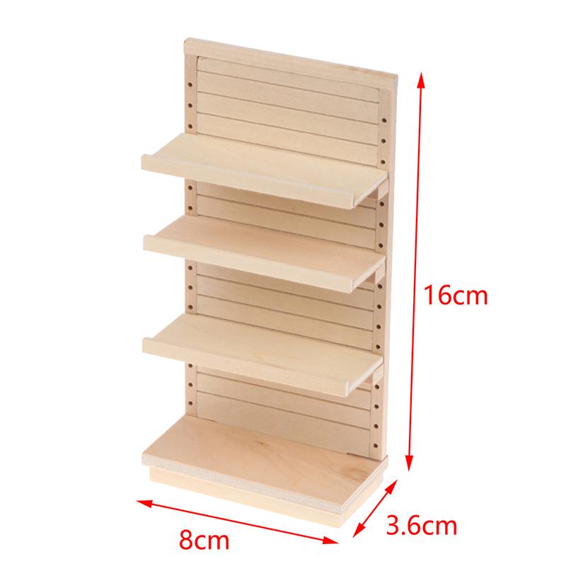 1:12 Dollhouse Miniature Display Rack Storage Shelf Model Furniture Decor Toy