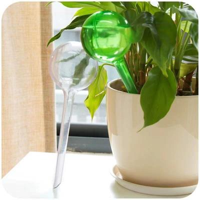 Watering Flower Imitation Glass Lazy Round Plant Flower Control Drip Ball Drip Irrigation Outdoor Garden Waterings Accessories