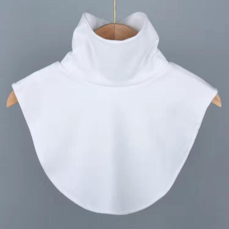 women's Warm Velvet Turtleneck Fake Collar Korean Style Knitted Neck Warmer Winter Decorative False Collar