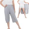 KUMUROETA Nursing Care Pants with Easy To Change While Lying Open Crotch Fully Suitable for and Bedridden Diaper Change Men and XL Zipper, 100%