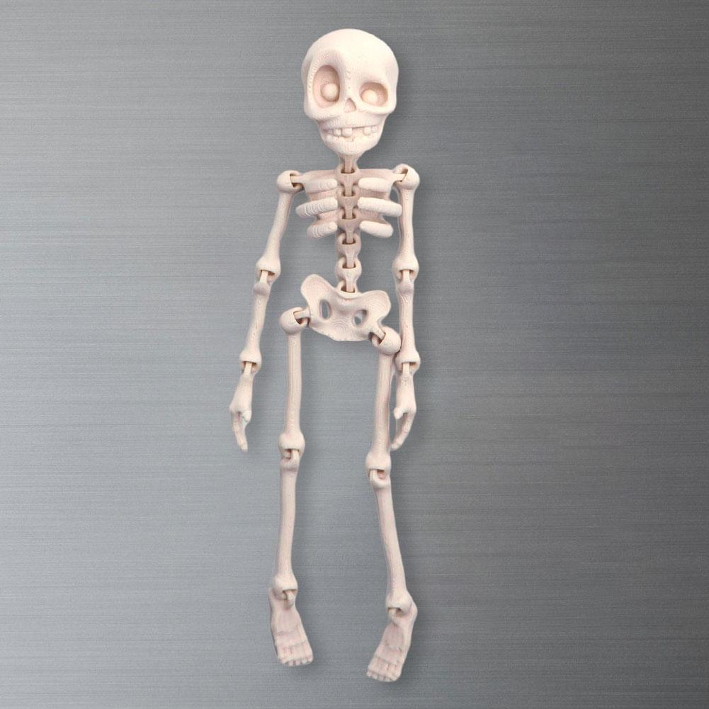 3D Skull Fridge Magnet Room Decoration Halloween Fridge Magnetic Refrigerator Magnet Movable Joint Skull Magnet Home Decoration