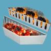 1/2PCS Outdoor Grill Accessory Charcoal Grill Basket Sawdust Smoke Basket  Outdoor Barbecue