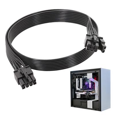 50cm Male To Male 8Pin To 6+2 Pin PCIE GPU Power Cable for EVGA G+ G2 G3 G5 G6 GA GPU Power Supply Compatibility