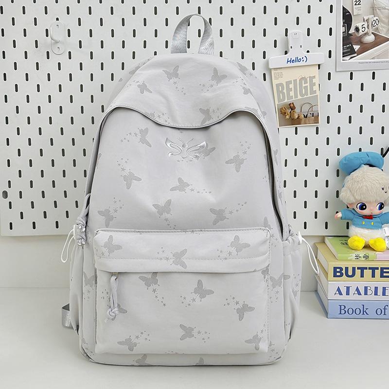 Schoolbag Korean Ins College Wind Star Backpack Large Capacity Junior High School Student School Bag Casual Lightweight Computer Backpack