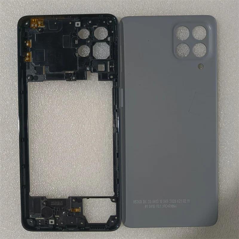 For Samsung Galaxy M53 5G M536 Phone Housing Middle FrameBattery Back Cover Case dhesive Sticker Replacement Parts