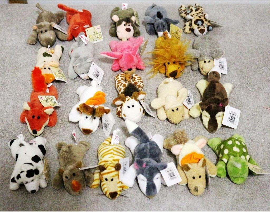 Adorable Plush Animal Fridge Magnet Jungle Series Realistic Lion And Tiger Cartoon Magnets