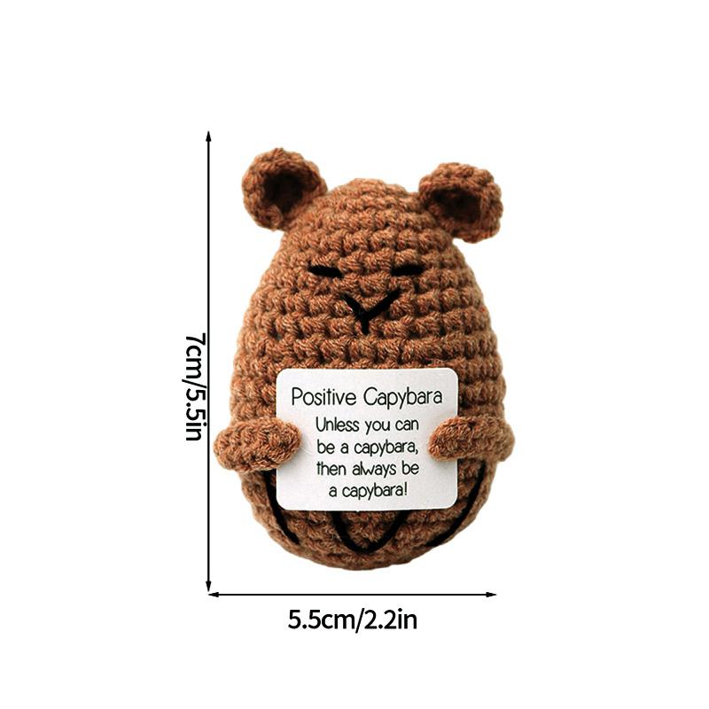 Crochet Doll Finished Crochet Animals Fruit Ornament Cartoon Hand Woven Octopus Frog Ornament Cute Room Decor Desk Decorations
