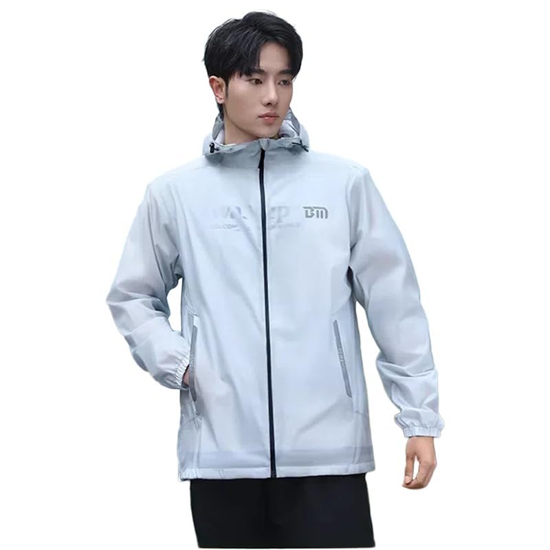 

WhaRainle Новый комплект дождевика для мужчин и езды на велосипеде, мотоциклетное дождевое пончо для дождя или включает хранение, уличный дождевой костюм с дышащим ультраводонепроницаемым серый