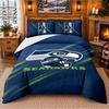 Tištěný 3dílný povlak na peřinu a polštářky Vzor Seattle Seahawks Pro výzdobu ložnice