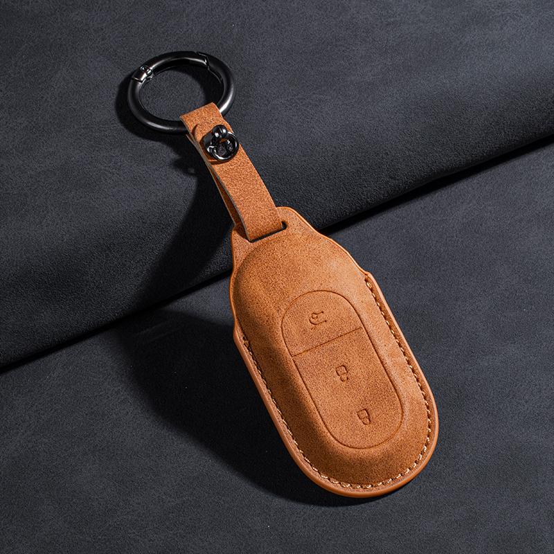 Fit For Leapmotor T03 B10 C10 C01 C11 C16 Car Key Card Holder Smart Card Case Suede Protective Shell