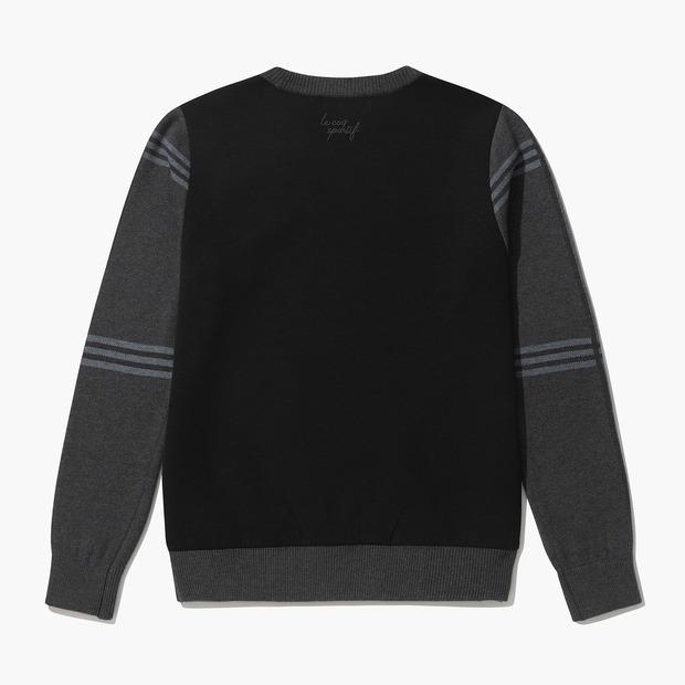 LECOQ GOLF Men'S Check Round Sweater (Go321Mkp94)