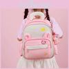 Bear Letter Cartoon Pattern Kids School Backpack With Ergonomic Straps Shoulder