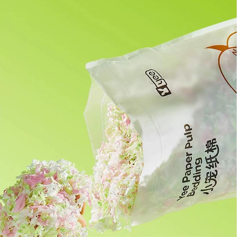 450g Hamster Wood Chip Paper Cotton Thermal Insulation Material Absorb Water Deodorize Hamster Cages Accessories Habitat Decor
