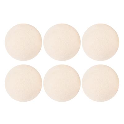 6Pcs Wool Dryer Balls Accelerated Drying Eliminates Static Electricity Reusable Wool Felt Fabric