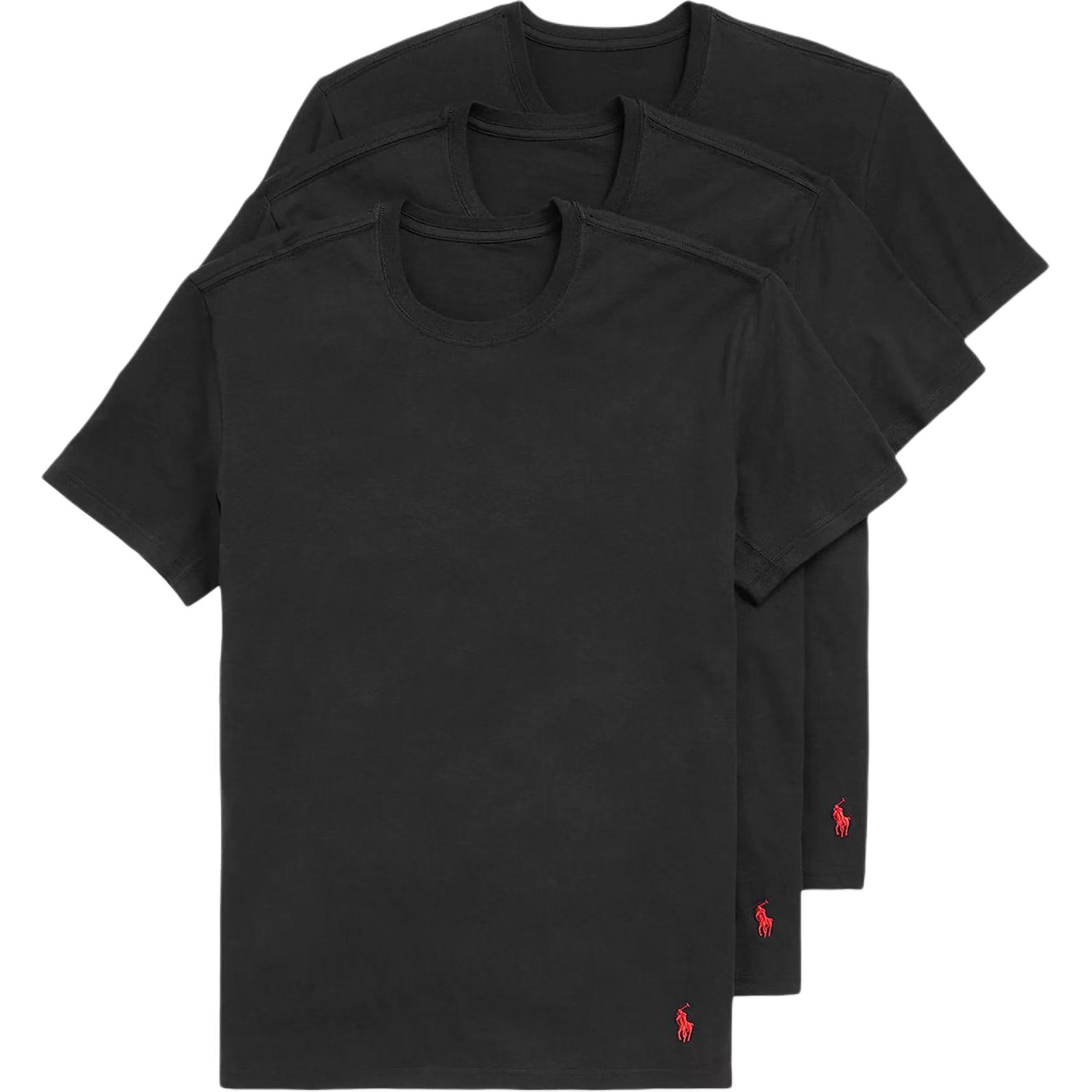 

Polo Ralph Lauren Moisture Wicking Crew Neck Short Sleeve T-Shirt 3-Pack Men tops LFC2P3-PBD M