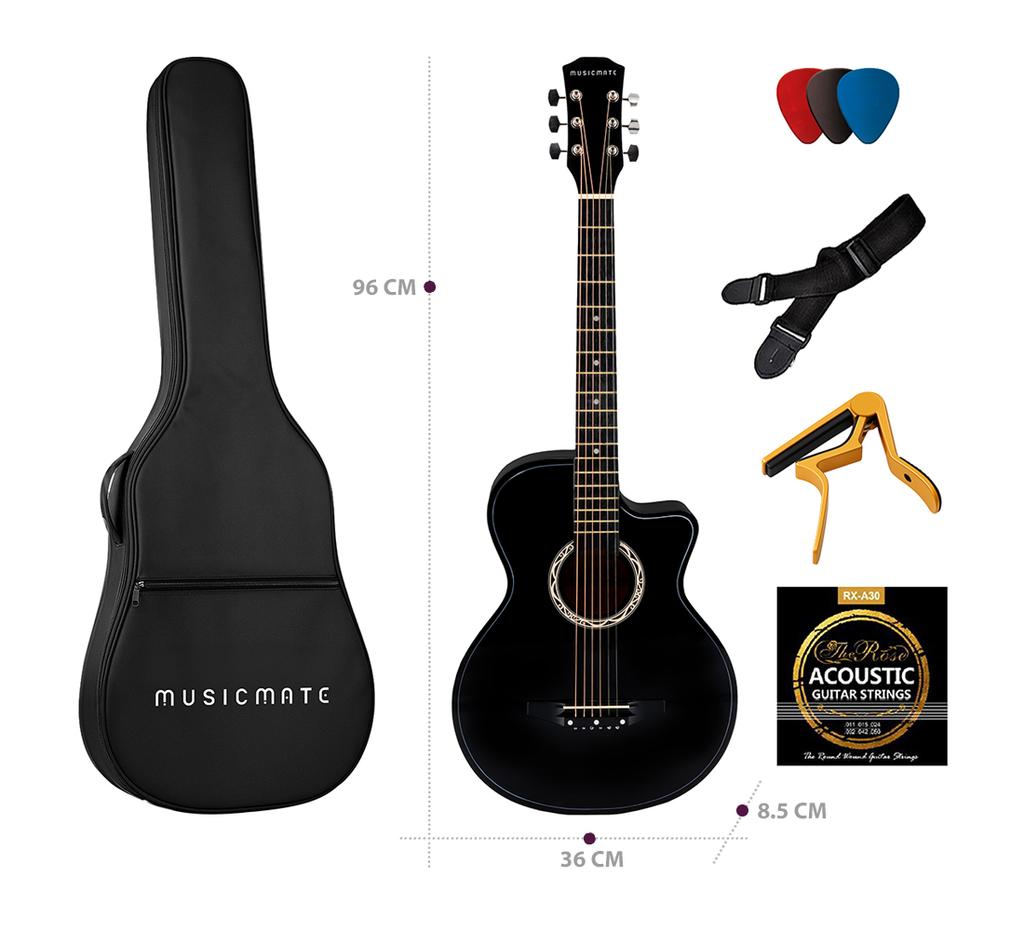 MusicMate MM-G20 MoonMelody Acoustic Guitar