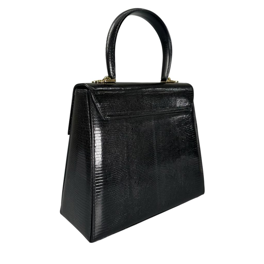 Salvatore Ferragamo Handbag black Women 2wayShoulder Bag used