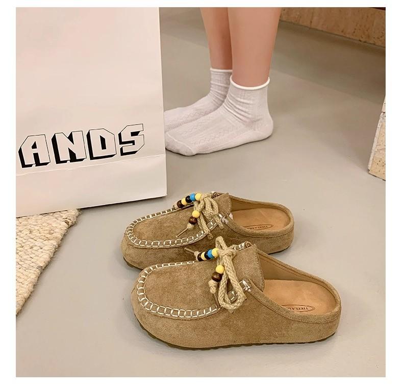 Женские ретро домашние уличные с одним носком и поддержкой свода стопы не утомляющие ноги нескользящие легкие удобные тапочки 35 хаки 2739₽