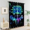 2Pcs Gamer Game Controller Pattern Printed Blackout Curtains Suitable For Bedroom Kitchen  Living Room Study Office Bathroom
