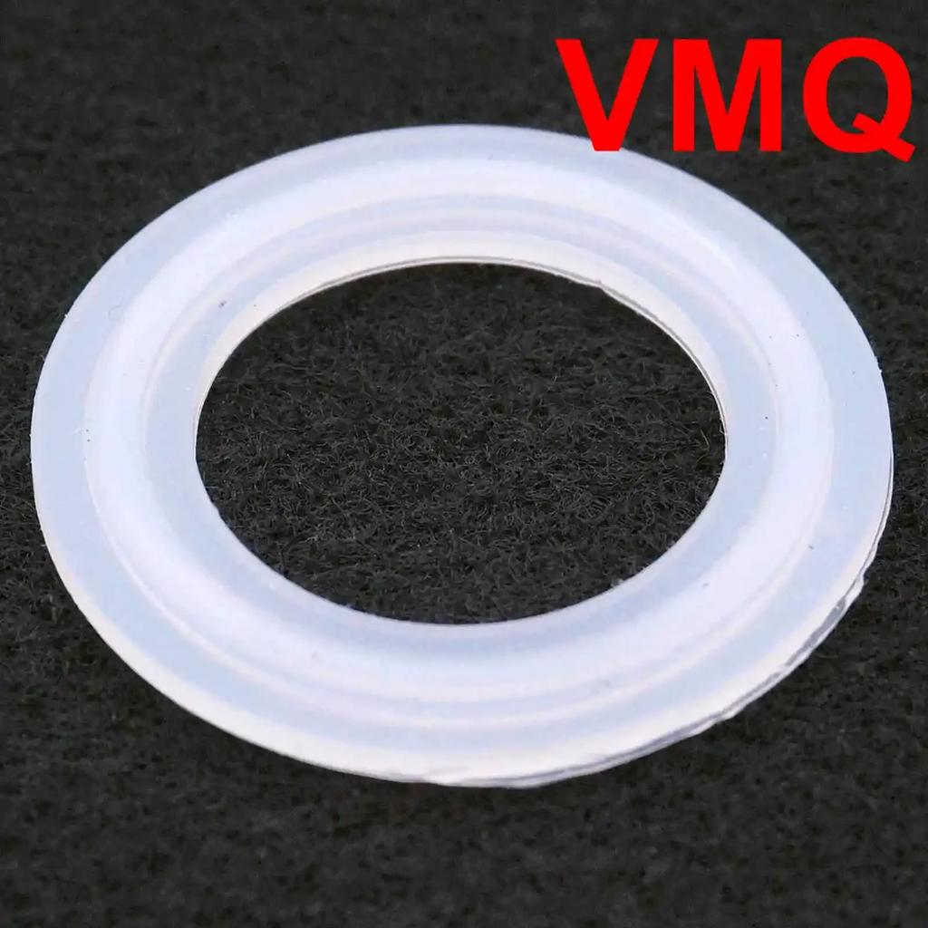 Material VMQ PTFE EPDM FKM 1/2" 3/4" 1" 1.5" 2" 2.5" 3" 3.5" 4" - 10" Tri Clamp Sanitary Sealing Gasket Ring Ferrule Washer