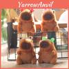Adorable Cute Capybara Plush Keychain Soft Toy Doll Accessory For Bags And Keys