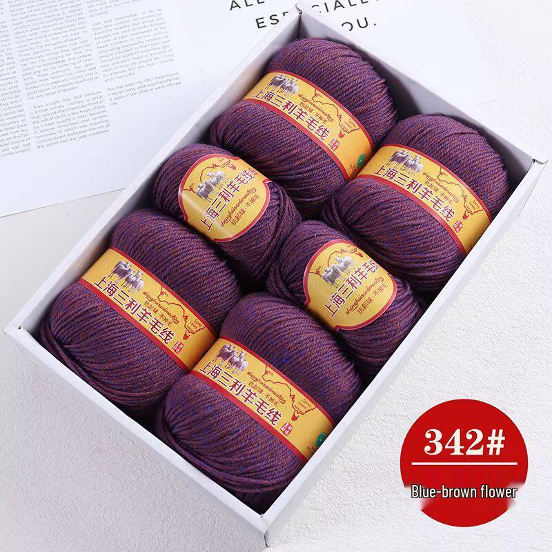 Premium Medium Thick Pure Goat Wool Yarn Balls for Handmade DIY Scarves