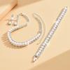 Bridal jewelry set: necklace, earrings, bracelet - elegant pearl collection