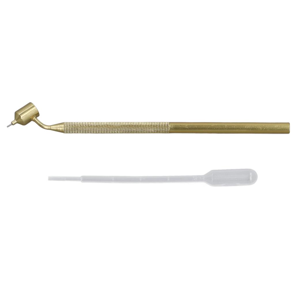 Fine Line Paint Pen Slanting Fluid Writer Detailing Painting Applicator for Rock Chip Scratch Repair with Dropper 0.3mm