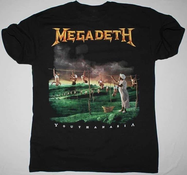 Футболка Megadeth Youthanasia Унисекс Подарок фанату S-5XL Унисекс Футболка S