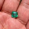 Natural Green Colombian Emerald Certified Asscher Cut 9x9 MM Loose Gemstone