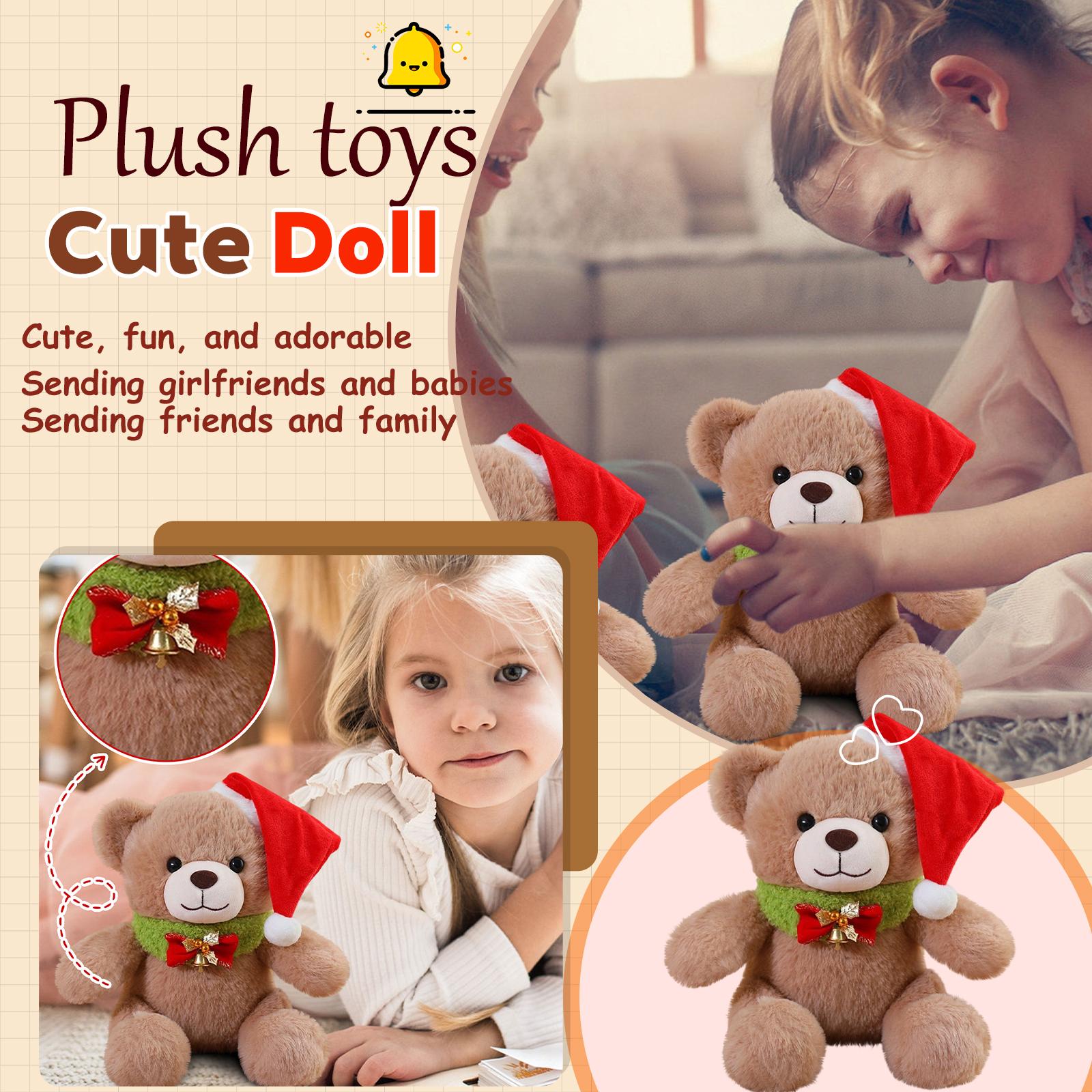 

Колокольчик Рождественский Медведь Плюшевая Игрушка Кукла Милый Медведь Кукла Рождественский Подарок One Size