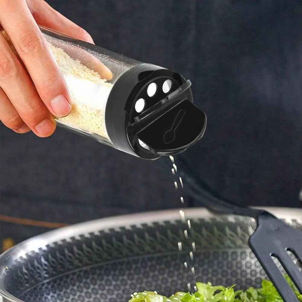 Portable Seasoning Jar Plastic Salt Cellar Simple Condiment Storage Bottle  Kitchen