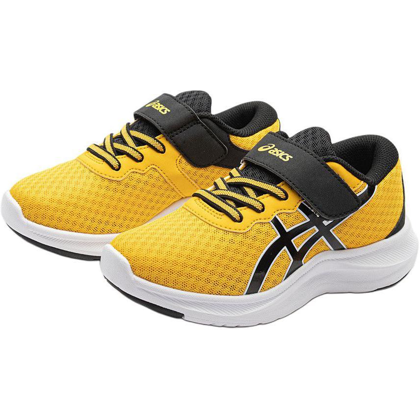 Asics Lazerbeam Mh Mg Kids Training Shoes Comfortable Anti-Kick Shock Absorption Low-Top Kids sneaker Yellow Black 1154A153-750