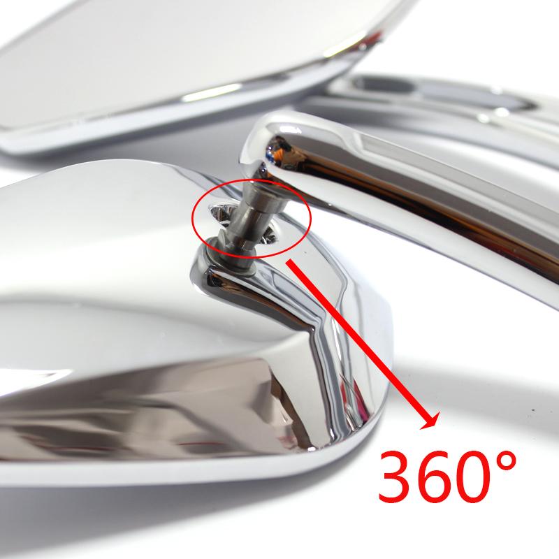 Motocykl levé pravé zpětné zrcátko pro Harley Davidson Street Glide Road King černé a boční zrcátko Chrome