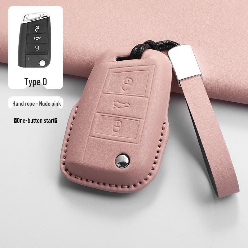 Volkswagen Key Case for Sagitar, Bora, Magotan, Golf, T-Roc, Tiguan, Passat, Lavida – Men's Black.