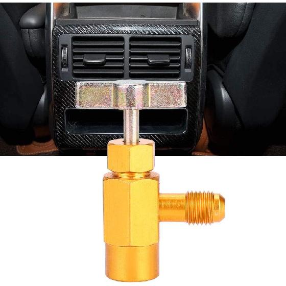 Fydun Can Tap Valve Refrigerant Dispenser Tool Brass with Adapter For R-134a R-134 AC Refrigerant Tap 1/2" Thread Valve Tool