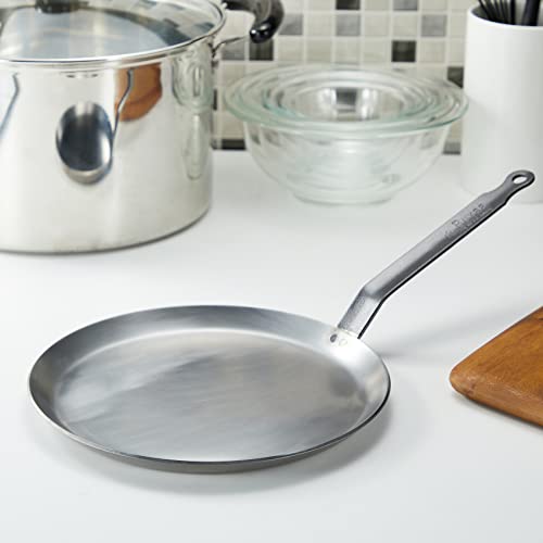 De Buyer Iron Crepe Pan with Handle, 24cm, 5120-24